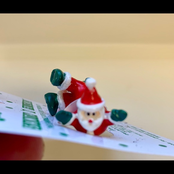 Vintage Russ Santa split personality earrings - Picture 2 of 6